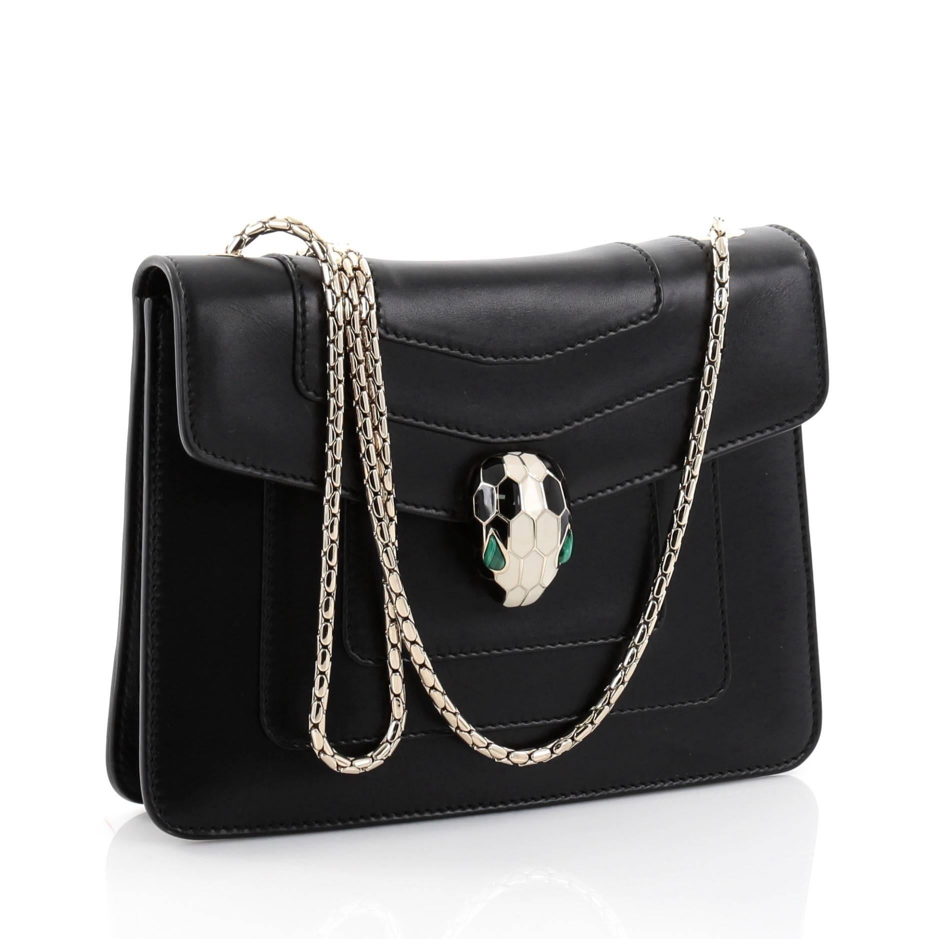 Bvlgari Serpenti Forever Shoulder Bag Leather Small At 1stdibs