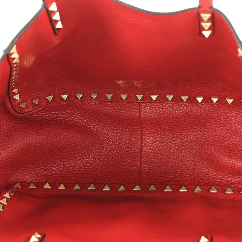 Valentino Rockstud Reversible Convertible Tote Leather Small 2