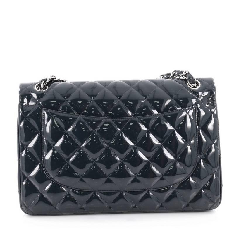 Women's Chanel Classic Quilted Patent Jumbo Double Flap Bag 