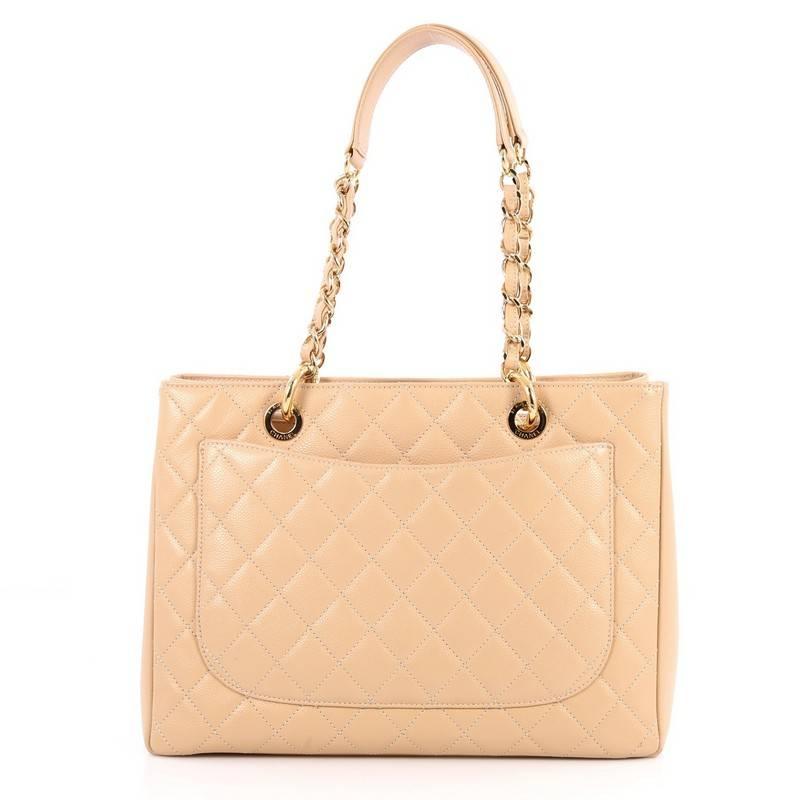 Women's or Men's Chanel Grand Shopping Tote Quilted Caviar