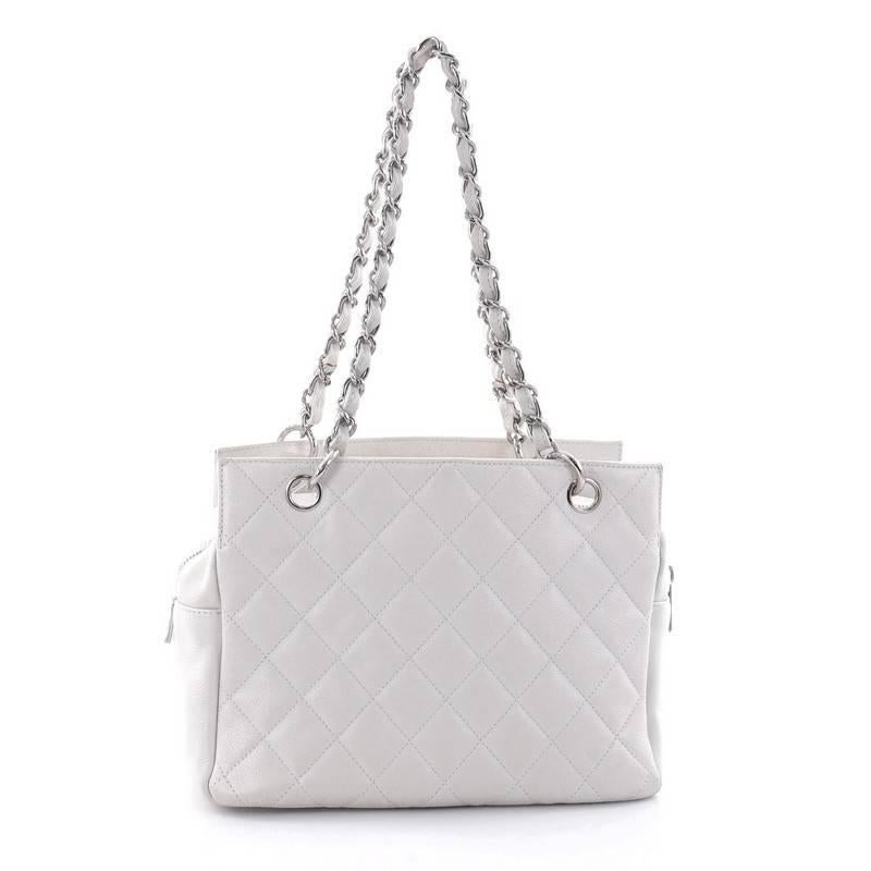 Chanel Petite Timeless Tote Quilted Caviar In Good Condition In NY, NY