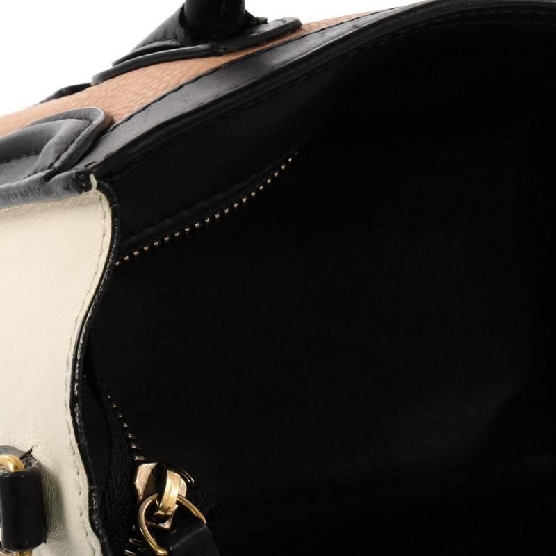 Celine Tricolor Luggage Handbag Leather Nano 3