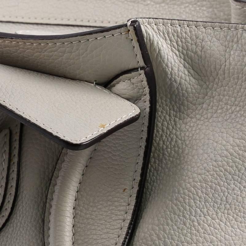 Celine Luggage Handbag Grainy Leather Micro 4