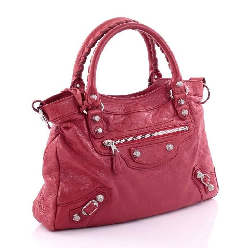 Balenciaga First Giant Studs Handbag Leather At 1stdibs