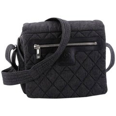 Chanel Coco Cocoon Messenger Bag Quilted Denim Medium