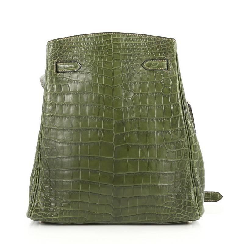 Women's Hermes Vintage Kelly Sport Handbag Niloticus Crocodile 26