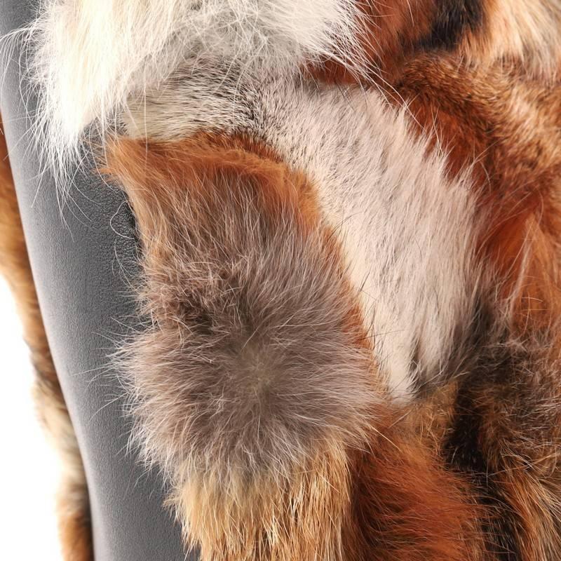 Salvatore Ferragamo Verve Tote Fox Fur and Leather Medium 2