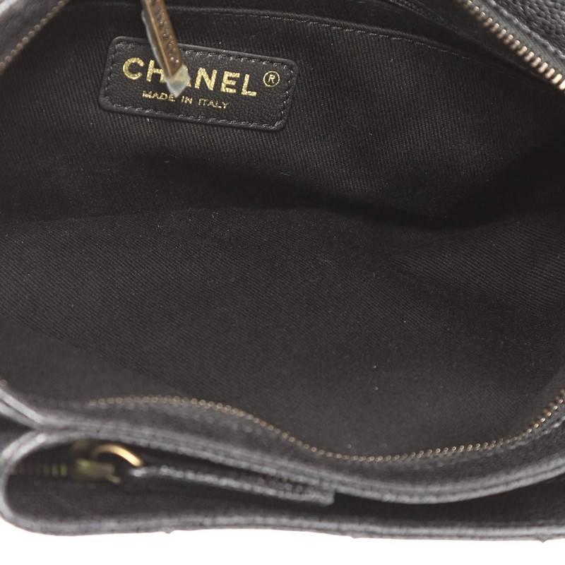 Chanel Coco Pleats Clutch Quilted Glazed Caviar 2