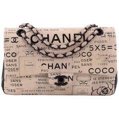 Chanel Classic Double Flap Bag Limited Edition Hand Painted Lambskin Medium