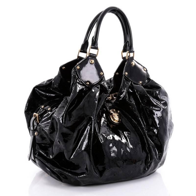 Louis Vuitton L Hobo Surya Leather In Good Condition In NY, NY