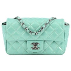 Chanel Classic Single Flap Bag Quilted Patent Mini
