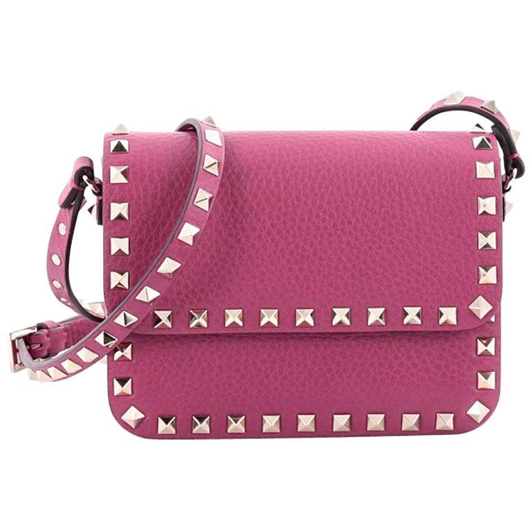 Valentino Rockstud Flap Crossbody Bag Leather Small at 1stDibs
