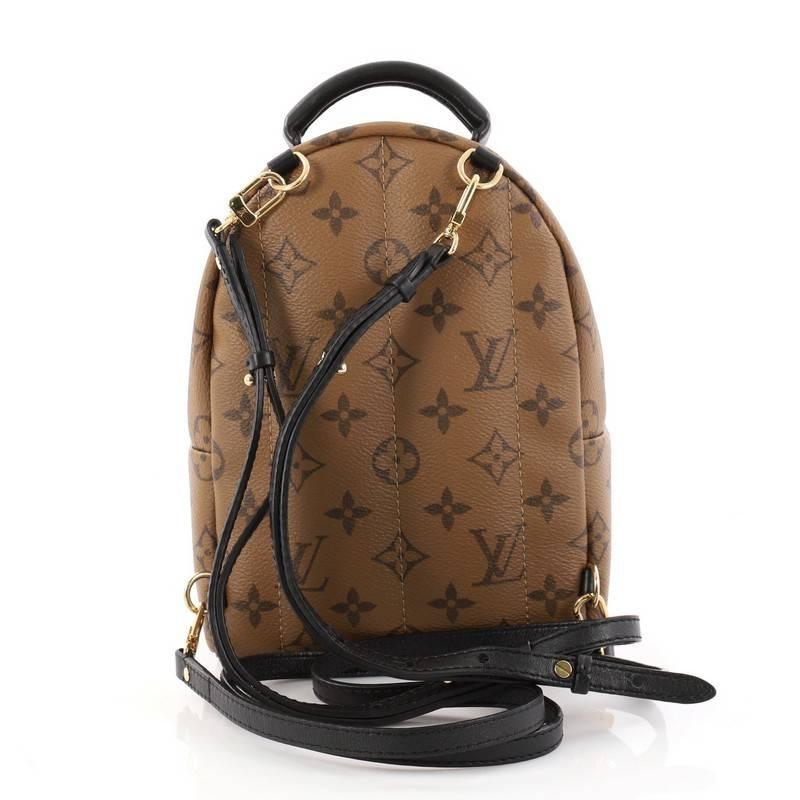 Louis Vuitton Palm Springs Backpack Reverse Monogram Canvas Mini In Excellent Condition In NY, NY