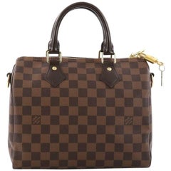 Used Louis Vuitton Speedy Bandouliere Bag Damier 25