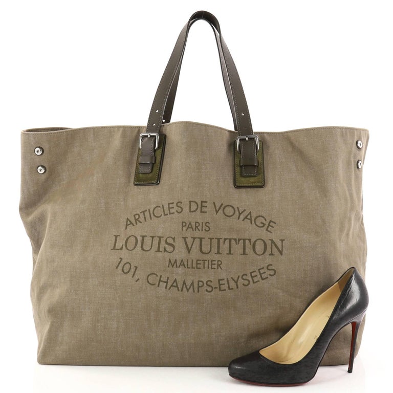 Louis Vuitton Limited Edition Articles de Voyage Cabas Denim XL at 1stDibs