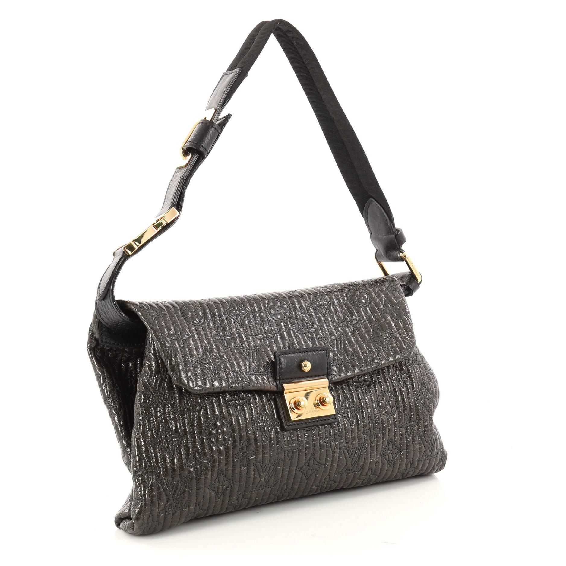 Louis Vuitton Motard Pochette Monogram Quilted Leather In Good Condition In NY, NY