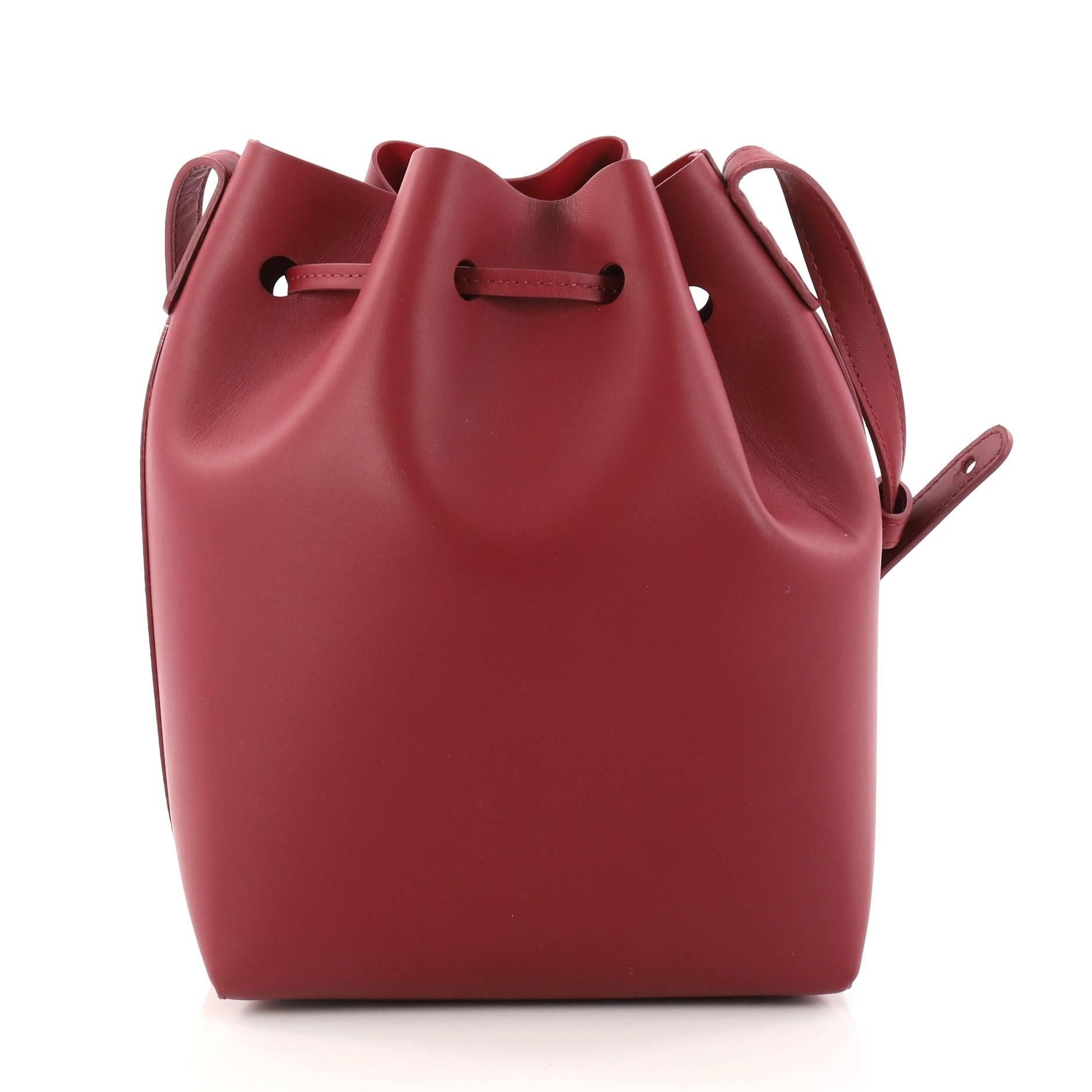 Women's Mansur Gavriel Bucket Bag Leather Mini 