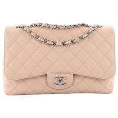 Chanel Classic Single Flap Bag Quilted Caviar Jumbo