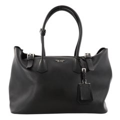 Prada Buckle Tote City Calfskin Large