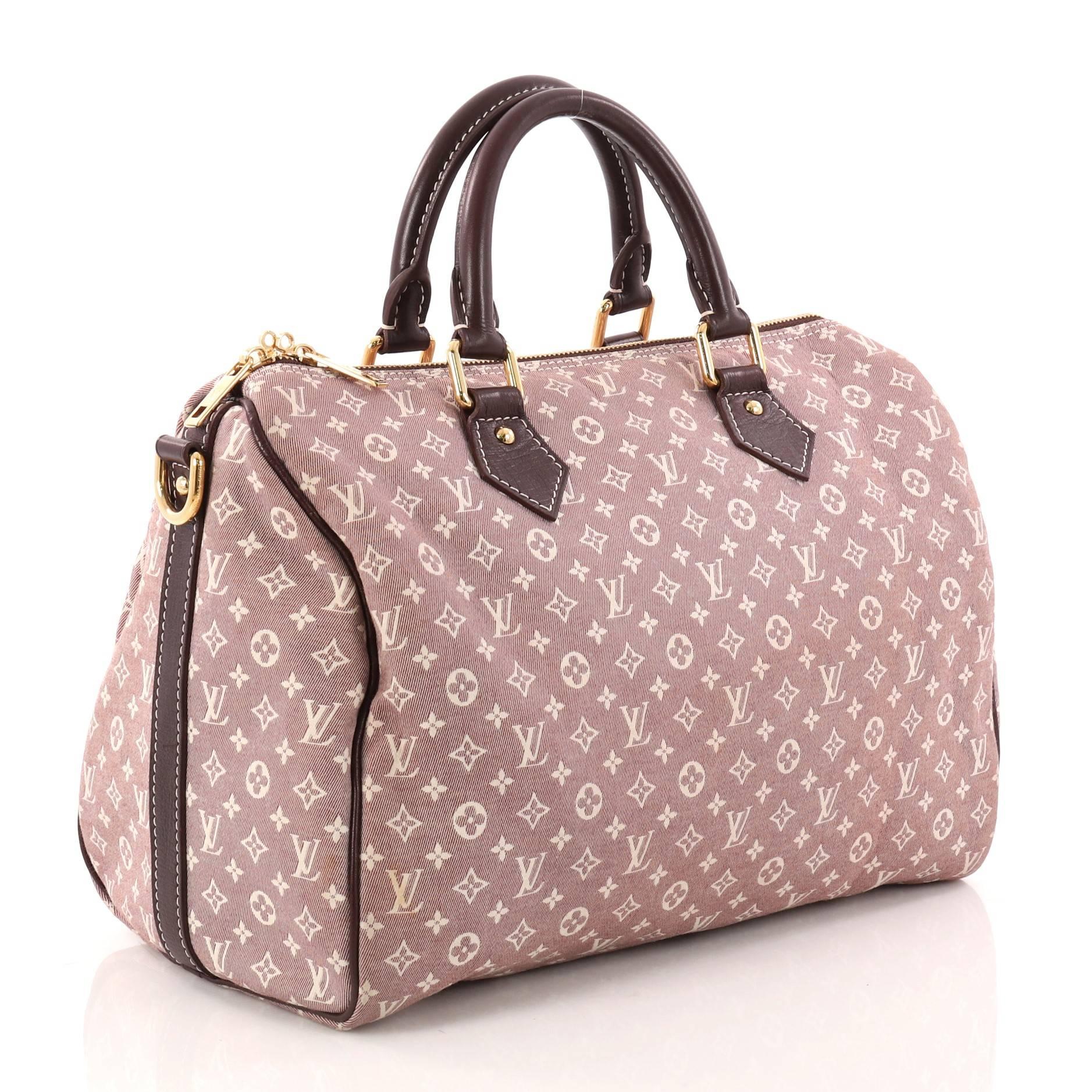 Louis Vuitton Speedy Bandouliere Bag Monogram Idylle 30 In Good Condition In NY, NY