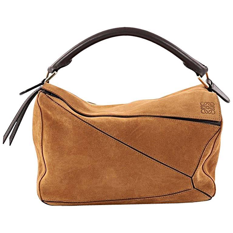 Loewe Puzzle Bag Suede Small