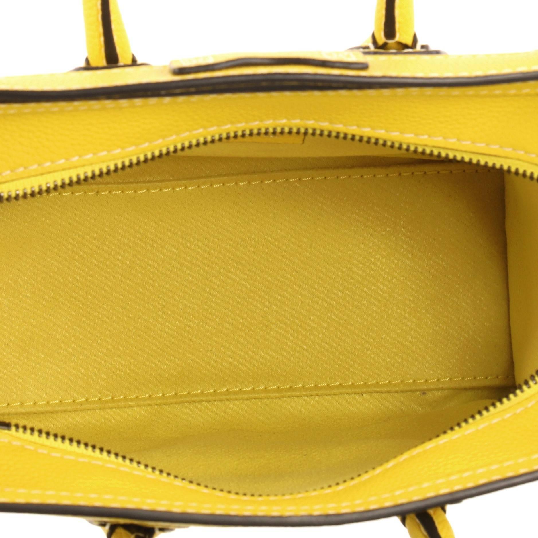 Celine Luggage Handbag Grainy Leather Nano 2