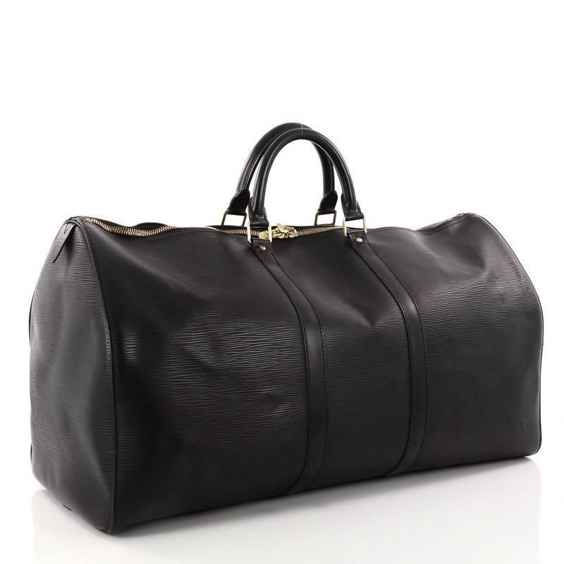 Louis Vuitton Keepall Bag Epi Leather 55 In Good Condition In NY, NY