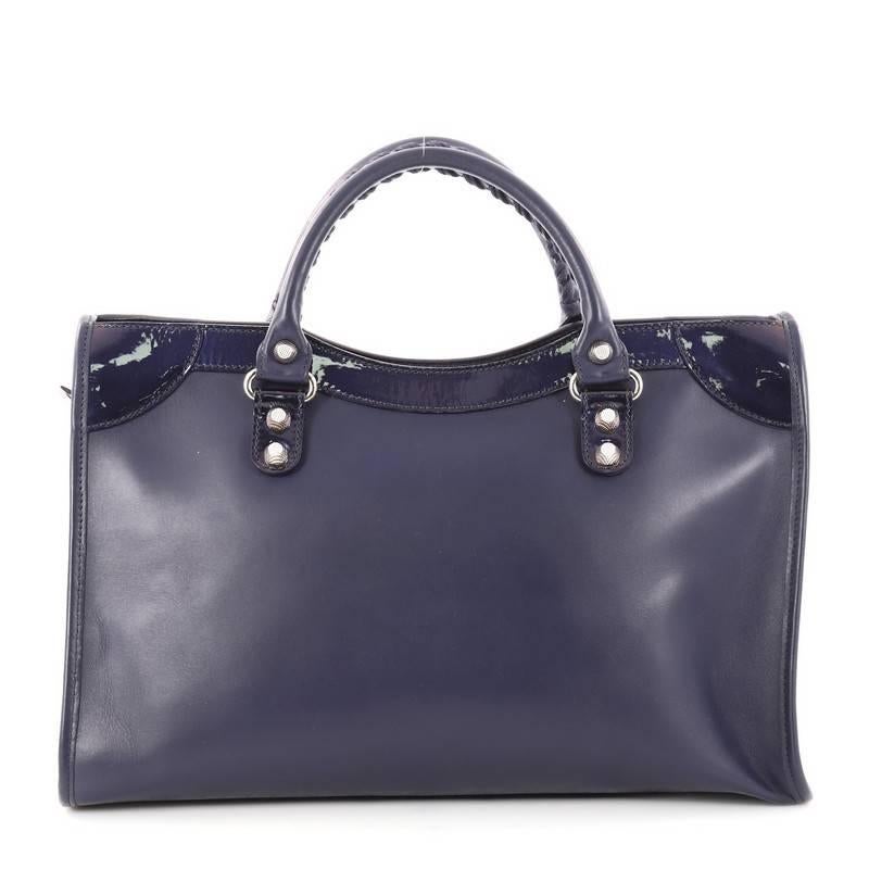 Balenciaga Holiday City Giant Studs Handbag Matte Calfskin Medium In Good Condition In NY, NY