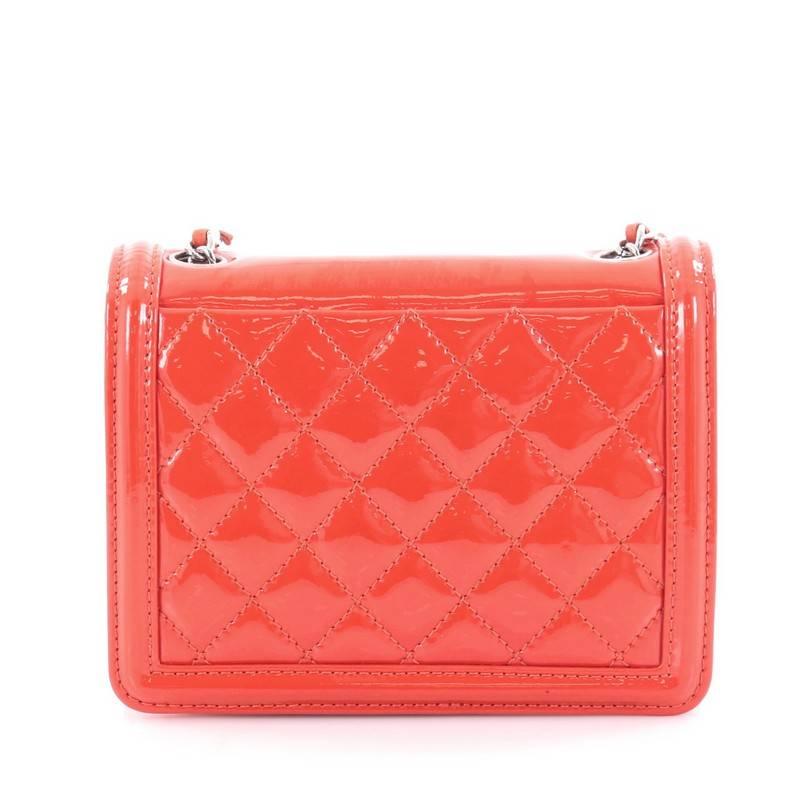 Women's Chanel Boy Brick Flap Bag Patent and Plexiglass Mini