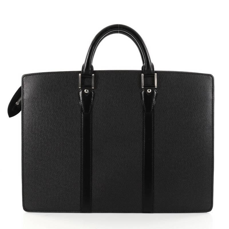 Women's Louis Vuitton Lozan Handbag Taiga Leather
