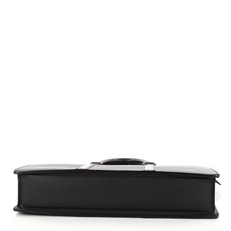 Louis Vuitton Lozan Handbag Taiga Leather 1