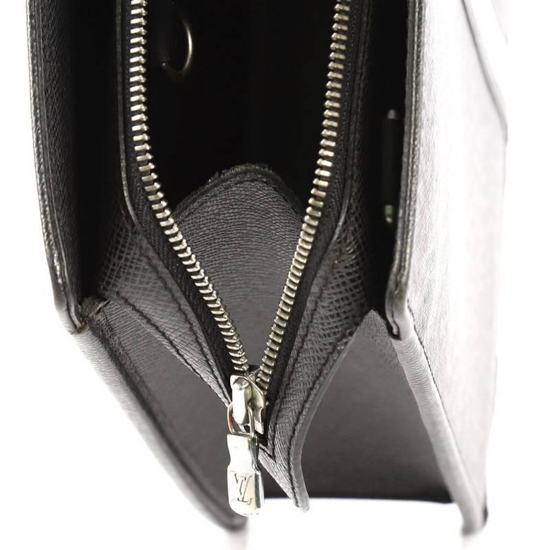 Louis Vuitton Lozan Handbag Taiga Leather 3