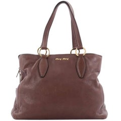 Miu Miu Phenix Convertible Tote Leather Medium