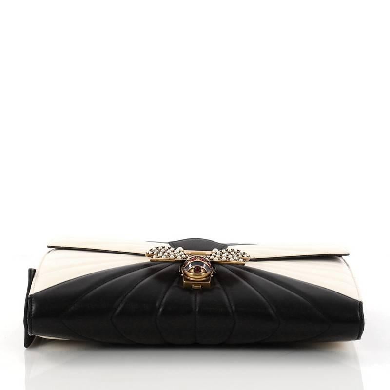 Gucci Queen Margaret Clutch Colorblock Leather  1
