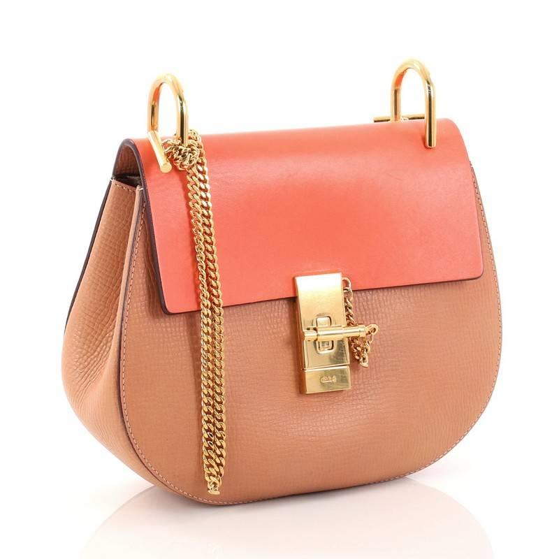 Chloe Drew Crossbody Bag Leather Small In Good Condition In NY, NY