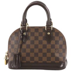 Louis Vuitton - Authenticated Alma Bb Handbag - Leather Brown Plain for Women, Very Good Condition