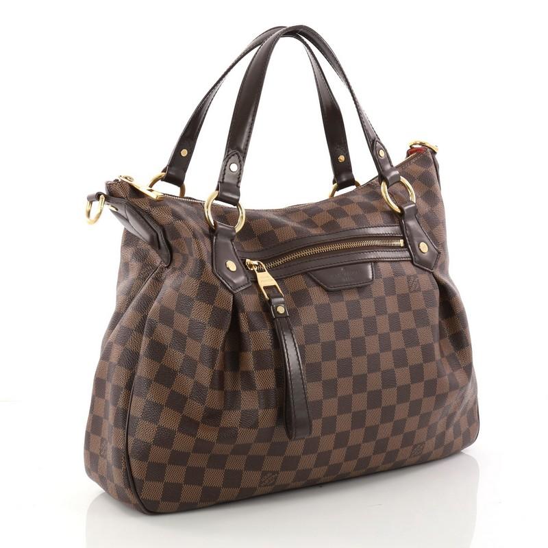 Louis Vuitton Evora Handbag Damier MM In Good Condition In NY, NY