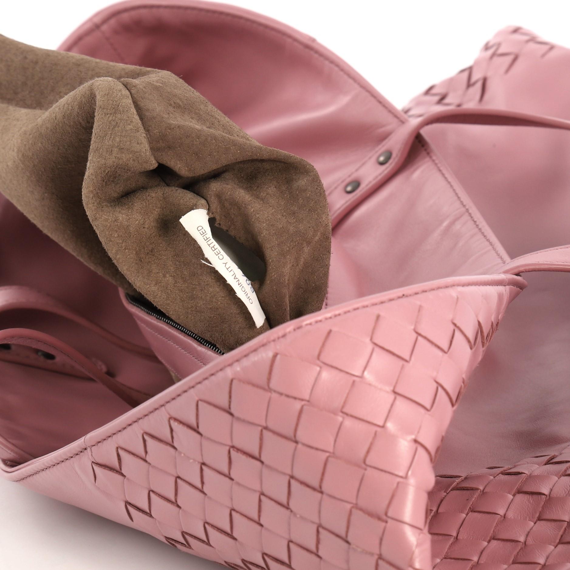 Bottega Veneta Shopping Tote Leather and Intrecciato Nappa Medium 4