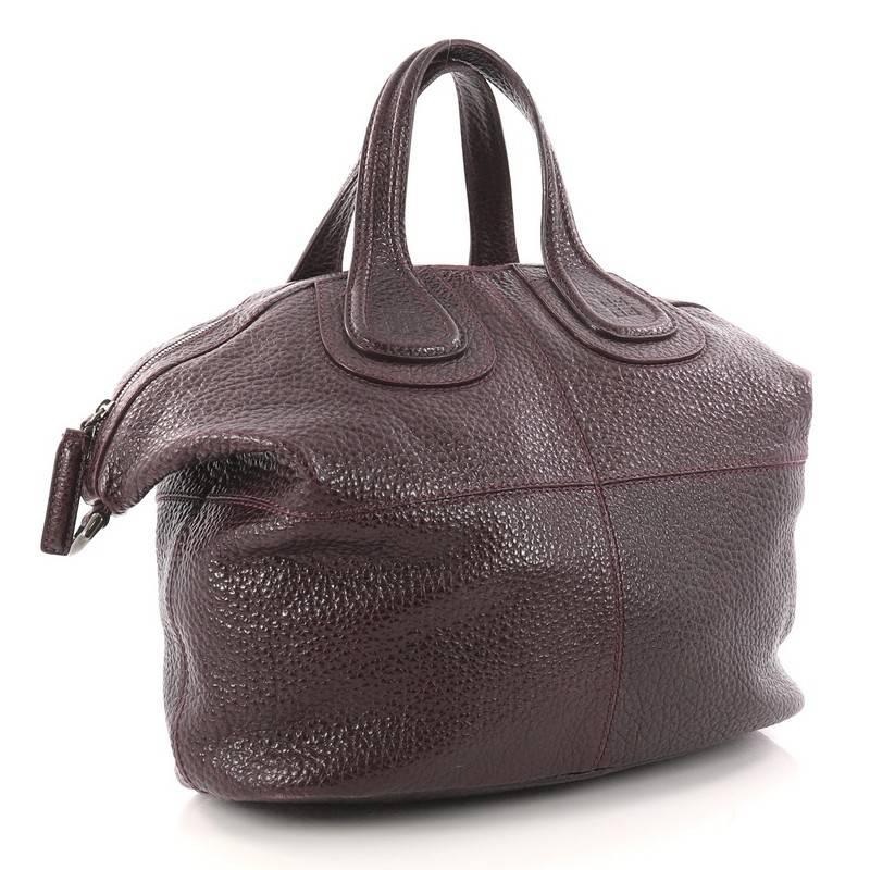 Women's or Men's Givenchy Nightingale Satchel Glazed Leather Medium