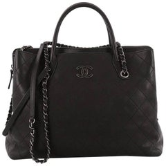 Chanel Shopping Tote Quilted Caviar Large