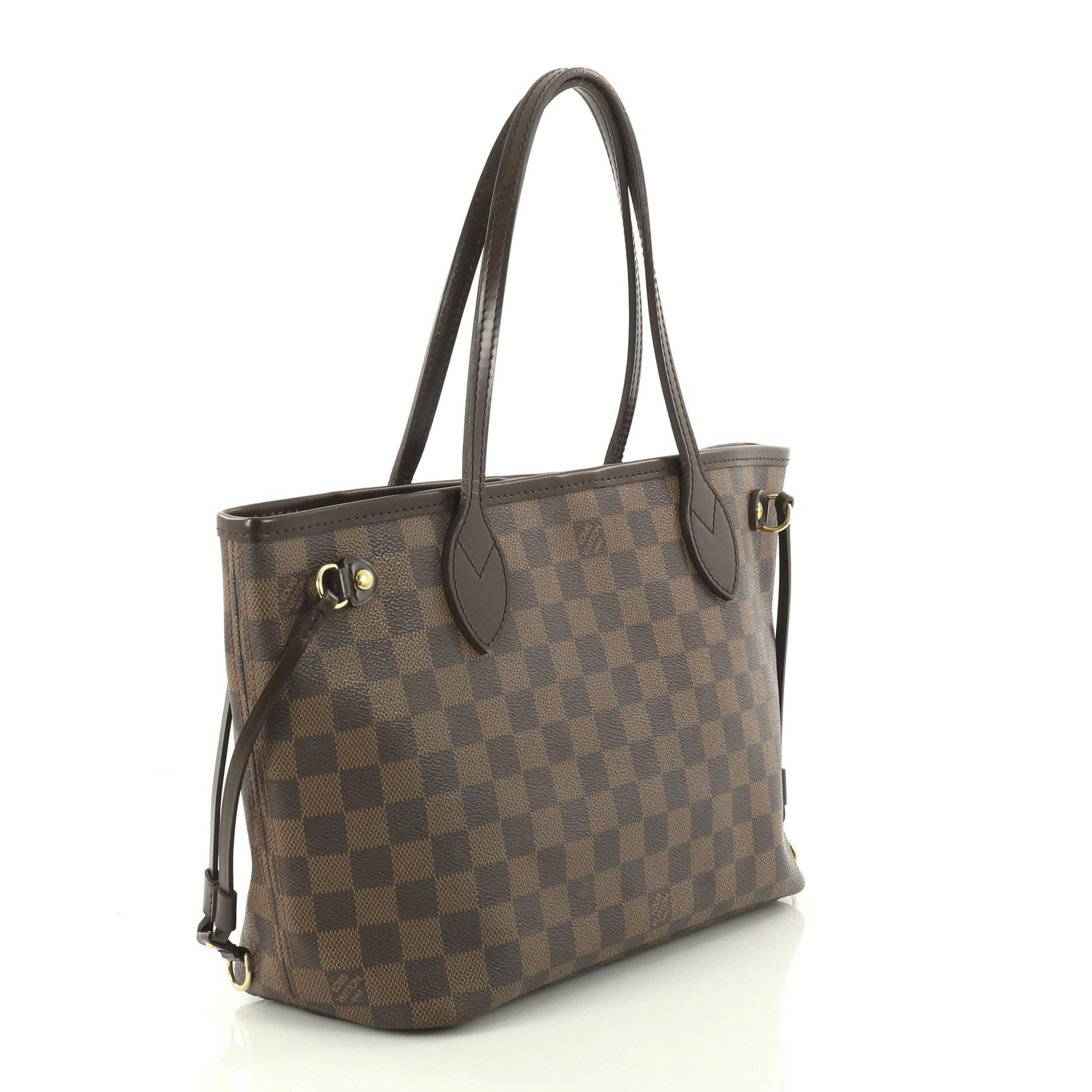 Louis Vuitton Neverfull Tote Damier PM In Good Condition In NY, NY