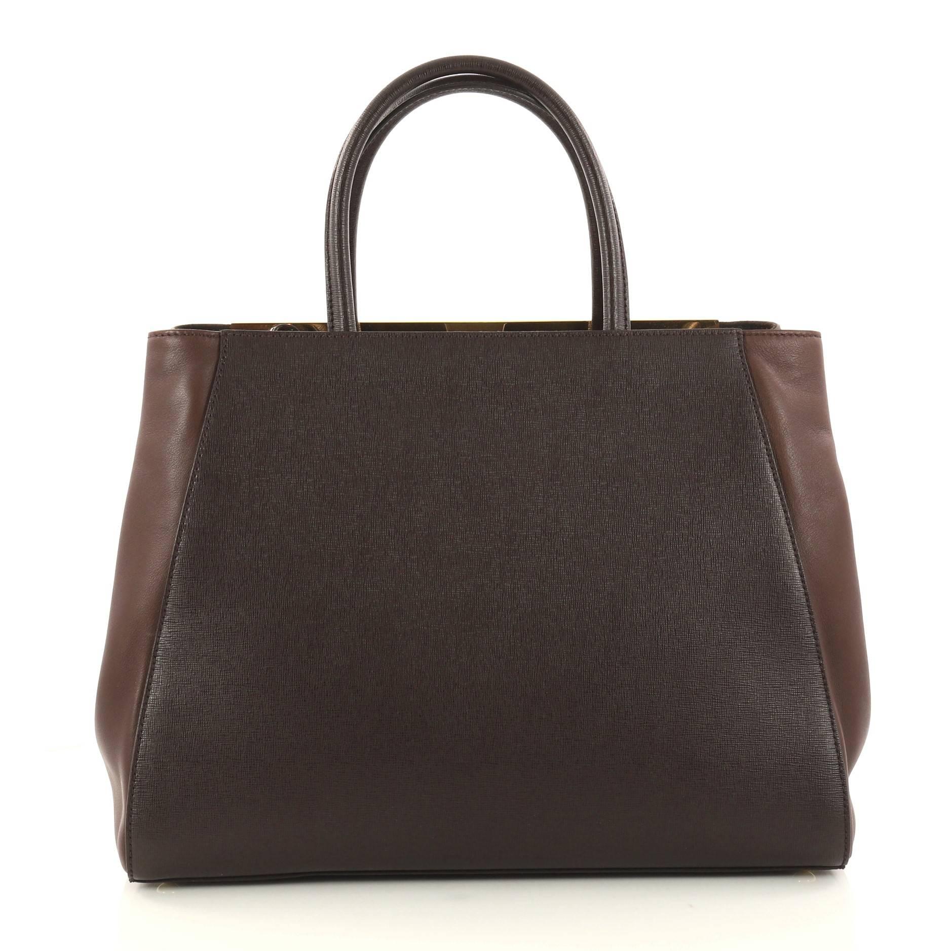 Women's Fendi 2Jours Handbag Leather Medium