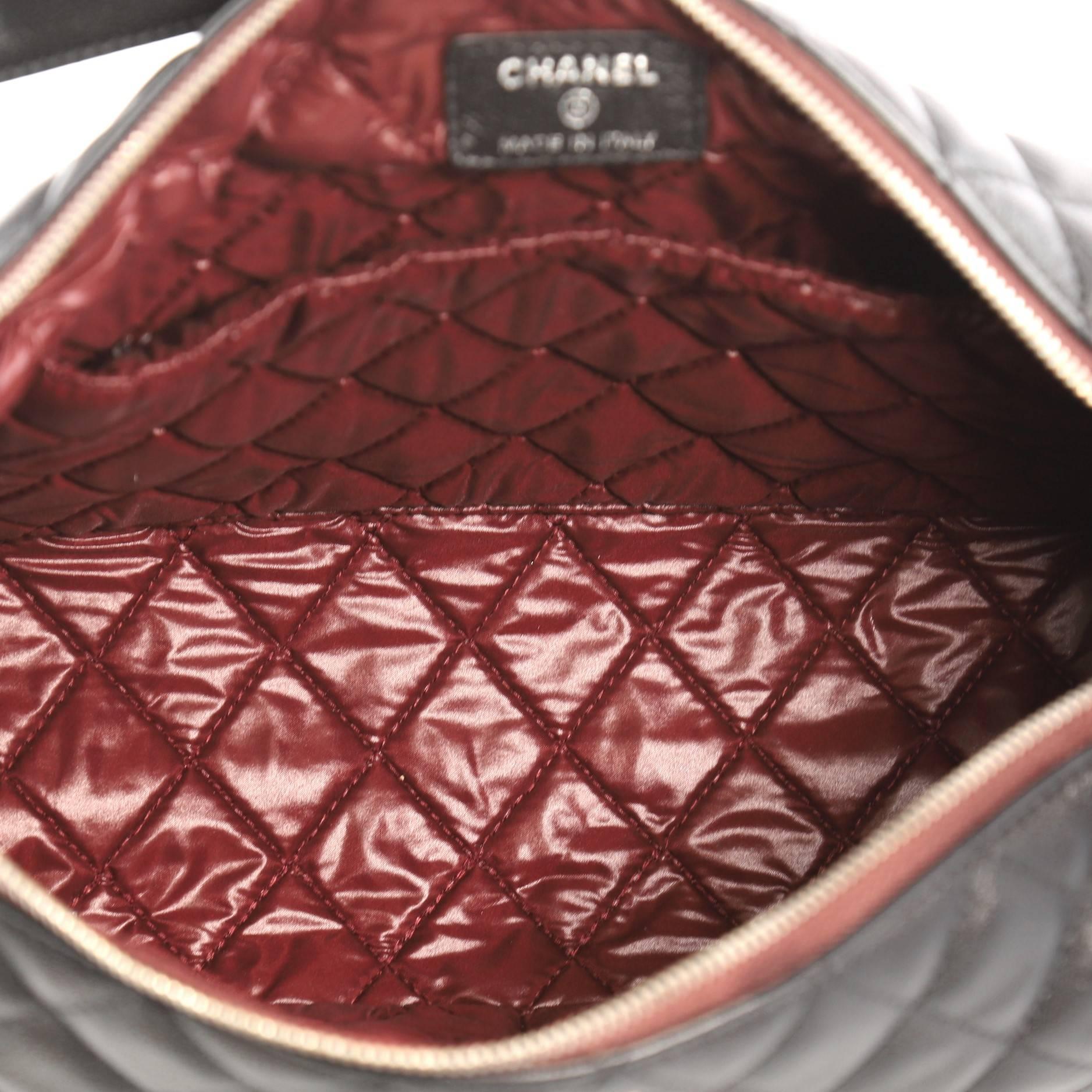 Chanel CC Zip Hobo Quilted Lambskin Small at 1stDibs