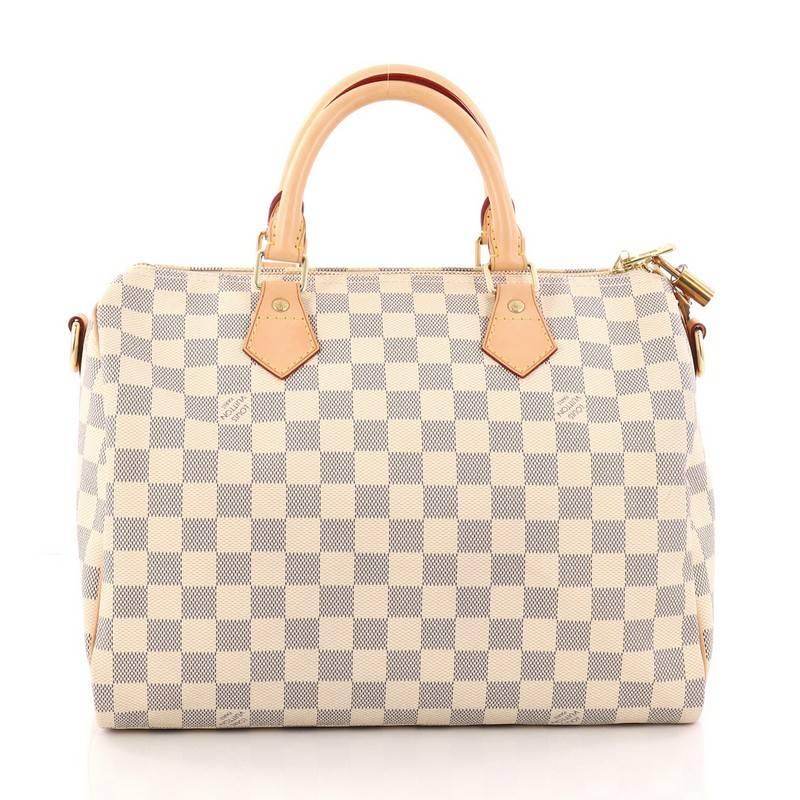 Women's Louis Vuitton Speedy Bandouliere Bag Damier 30