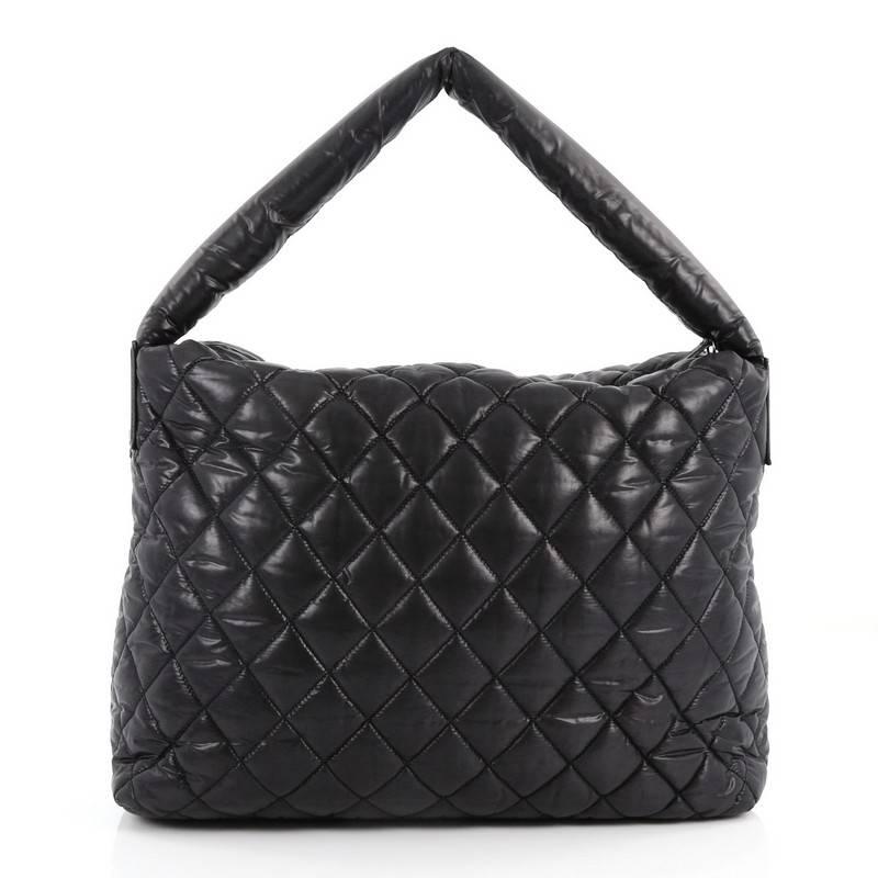 Women's Chanel Coco Cocoon Hobo Quilted Nylon Medium