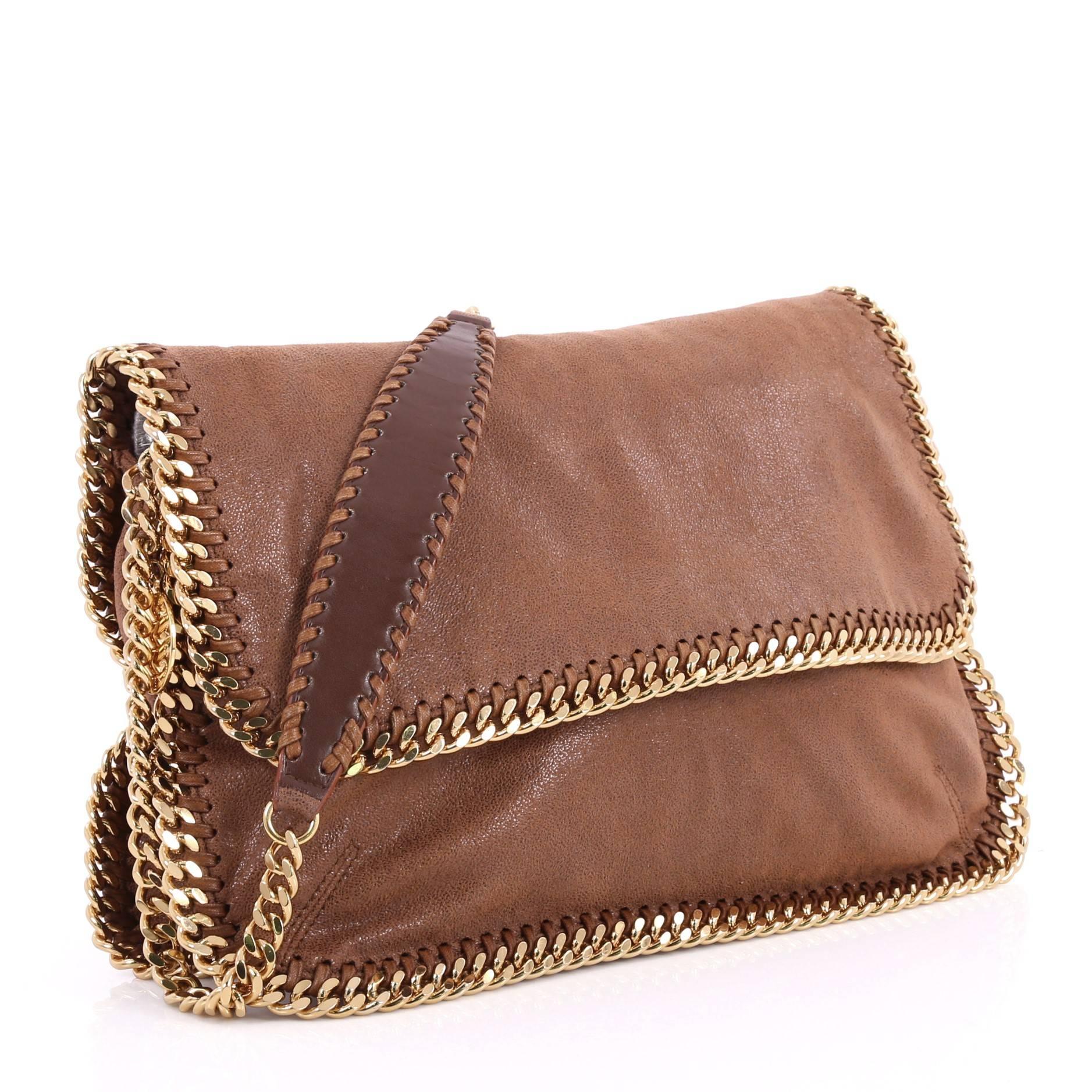 Stella McCartney Falabella Flap Messenger Bag Shaggy Deer Medium In Good Condition In NY, NY