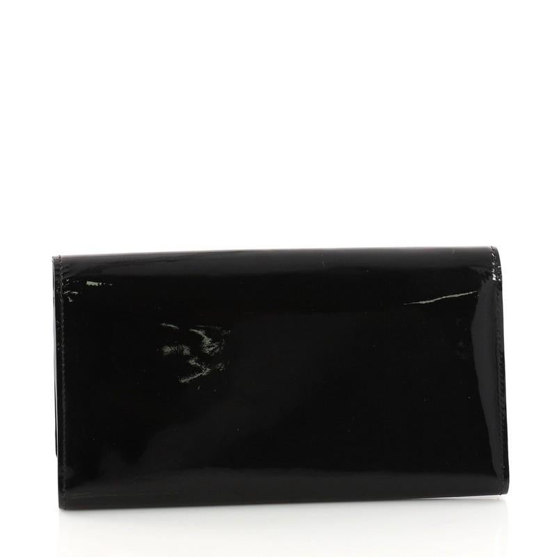 Louis Vuitton Louise Wallet Patent Long In Good Condition In NY, NY