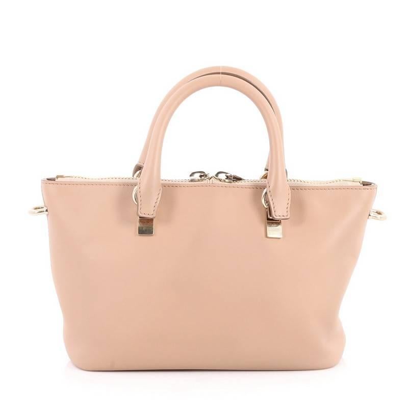 Women's or Men's Chloe Bicolor Baylee Satchel Leather Mini