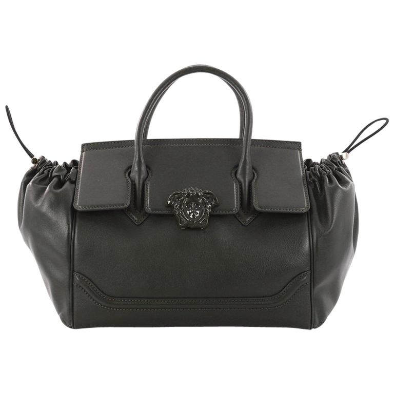 Versace Coulisse Palazzo Medusa Empire Handbag Leather Large