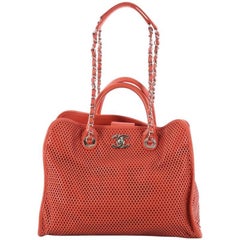 Chanel Up In The Air Convertible Tote Perforated Leather